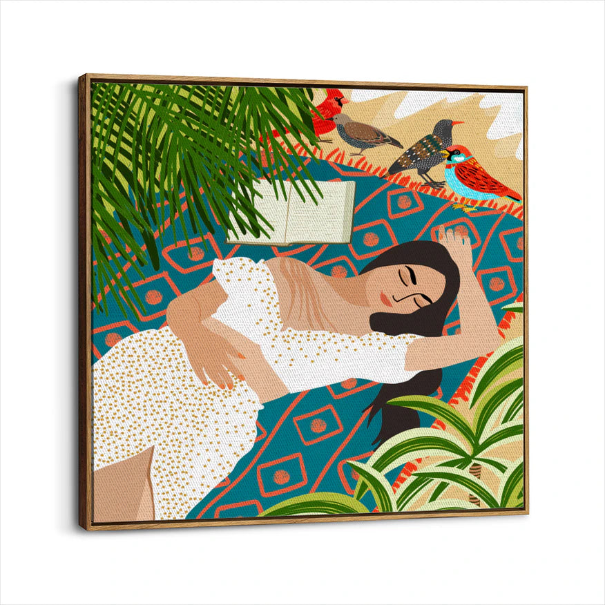 framed-canvas-brown-walnut