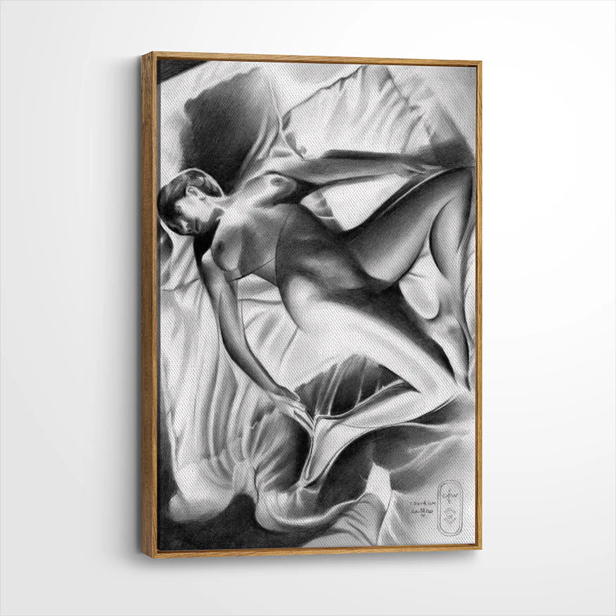 framed-canvas-brown-walnut