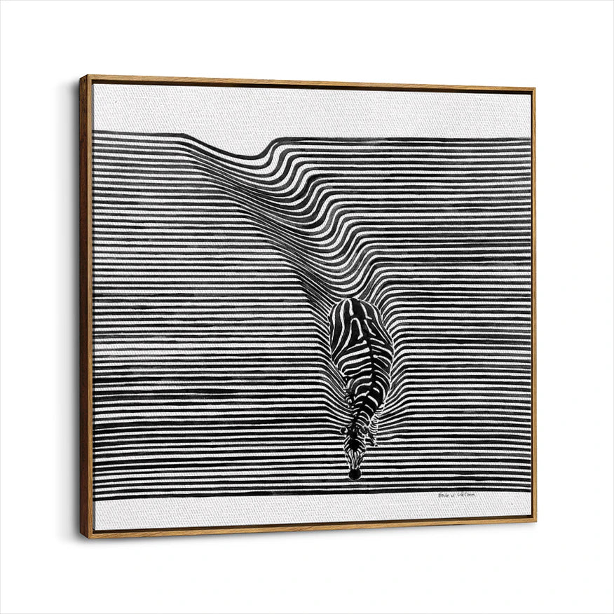 framed-canvas-brown-walnut