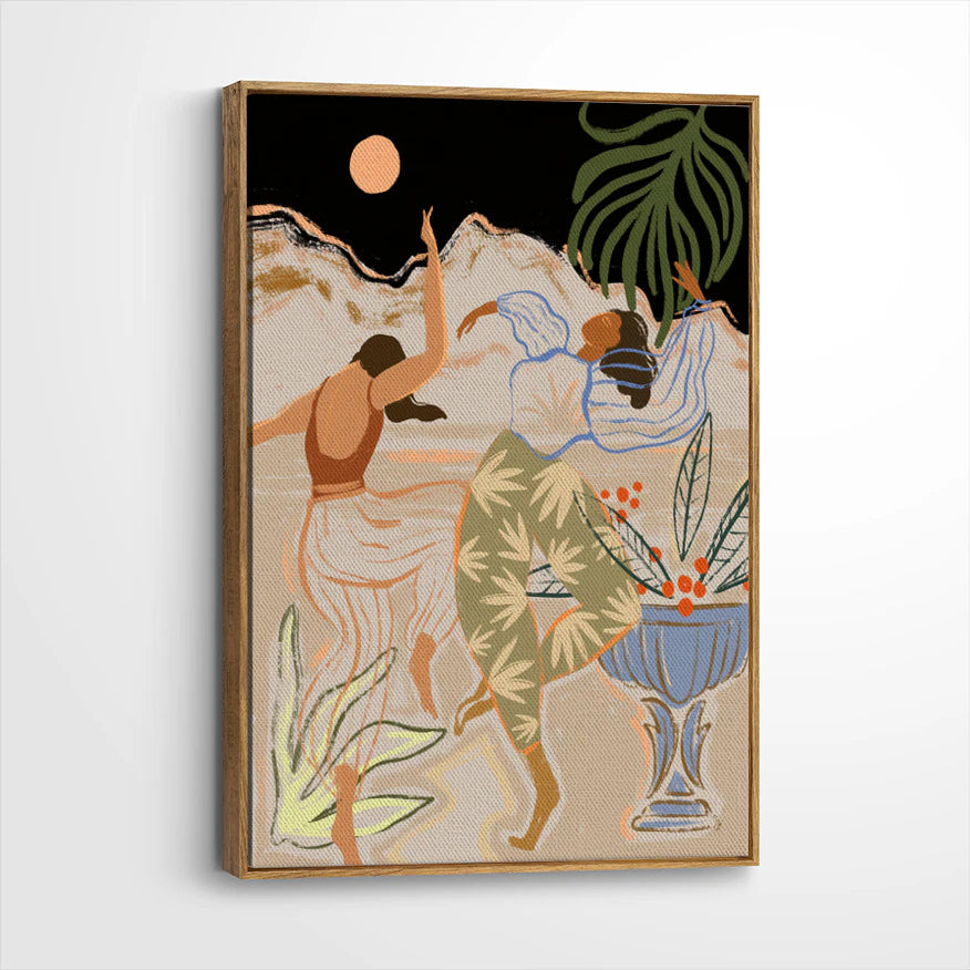 framed-canvas-brown-walnut