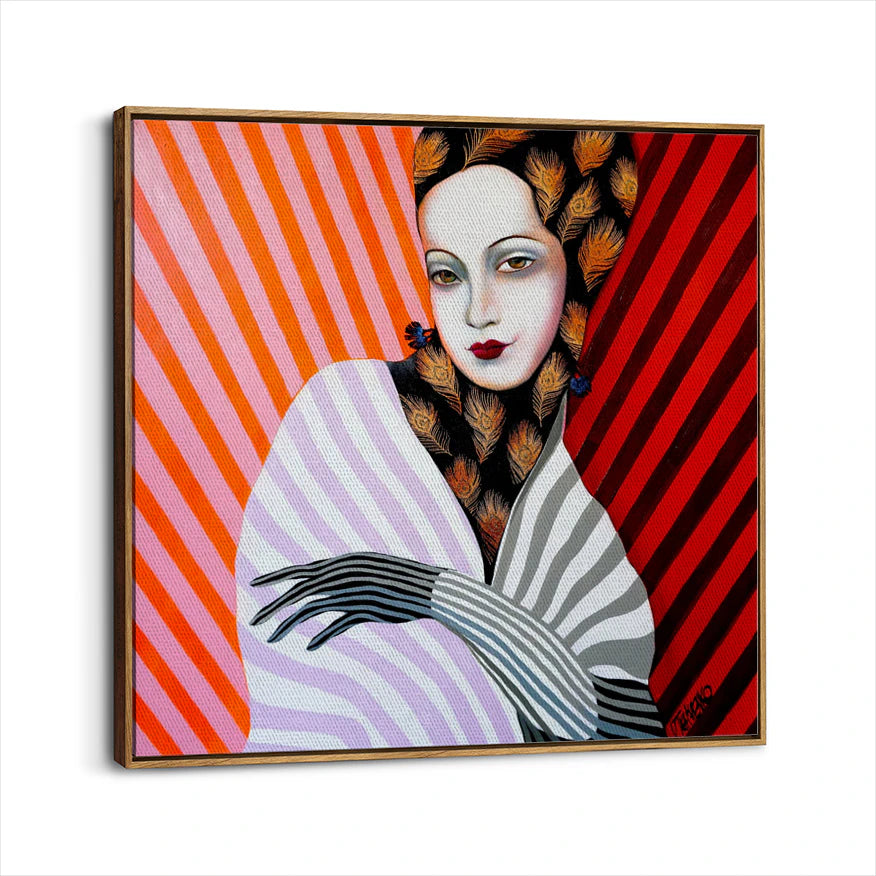 framed-canvas-brown-walnut