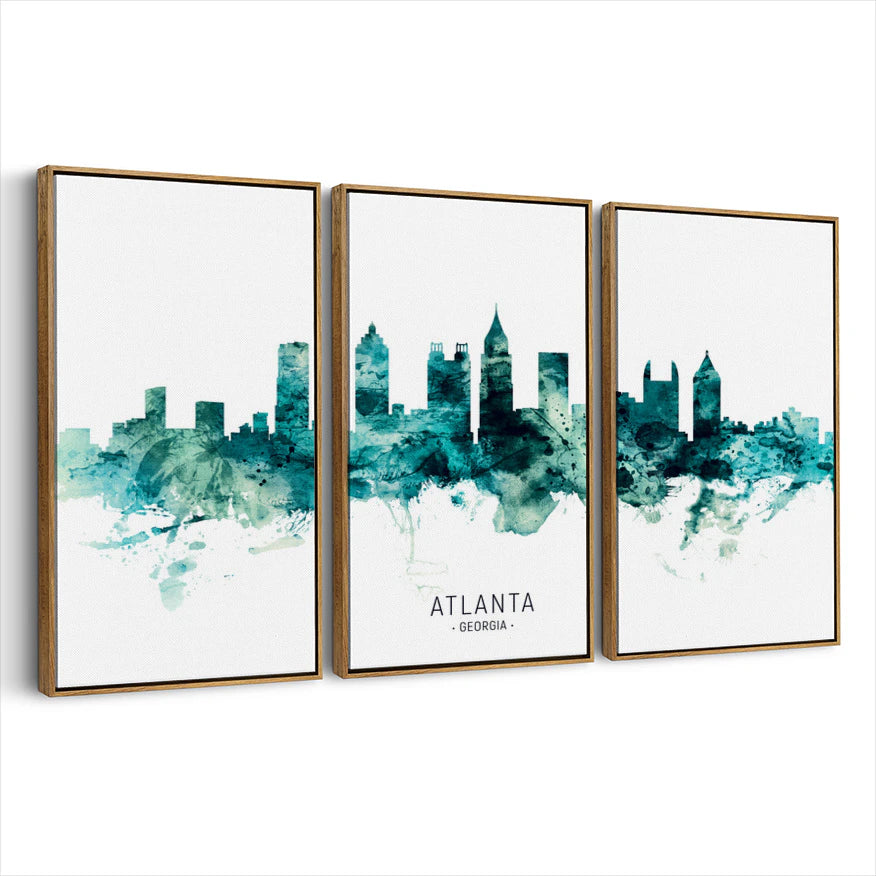 3-framed-canvas-brown-walnut