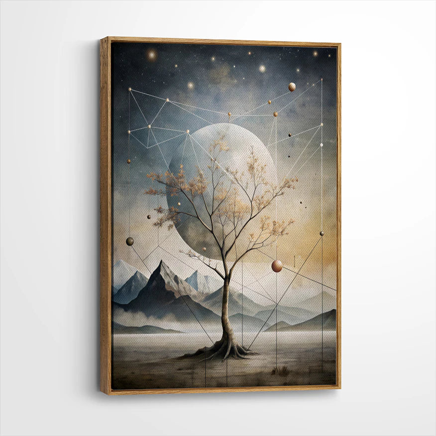 framed-canvas-brown-walnut
