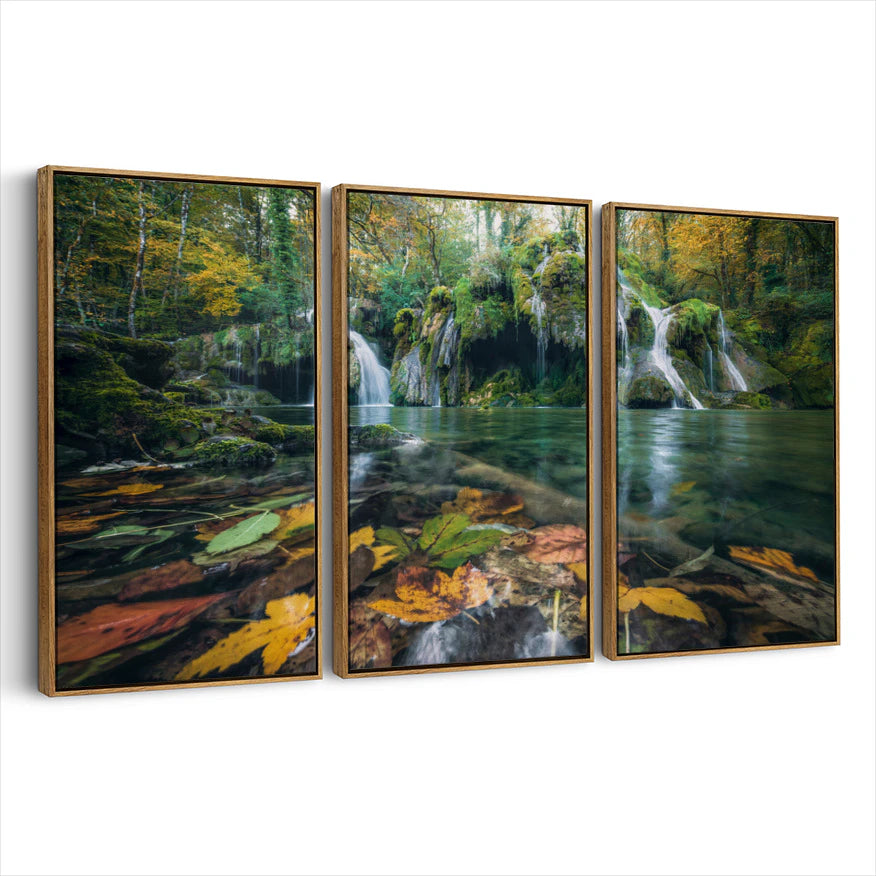 3-framed-canvas-brown-walnut