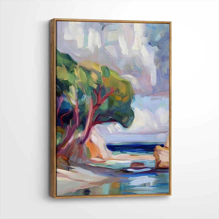 framed-canvas-brown-walnut
