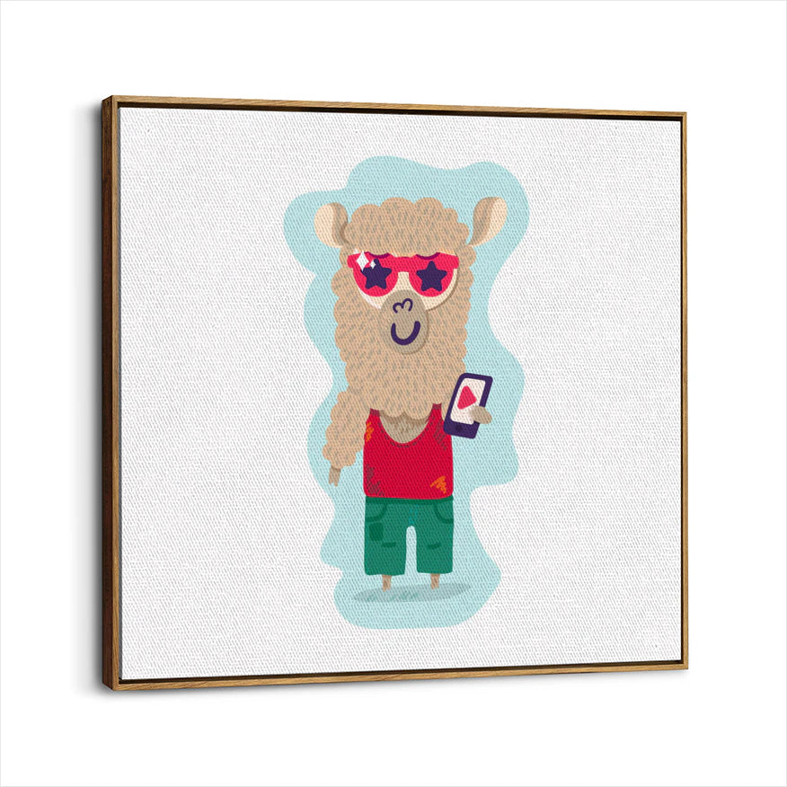 framed-canvas-brown-walnut