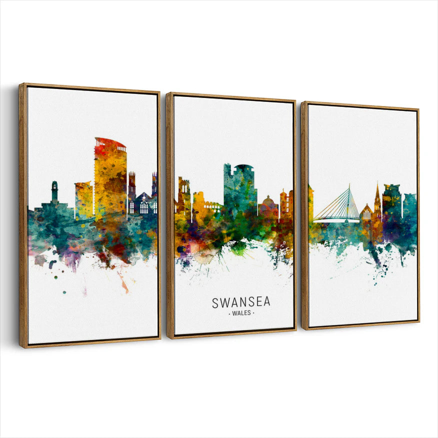 3-framed-canvas-brown-walnut