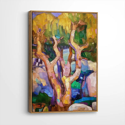 framed-canvas-brown-walnut