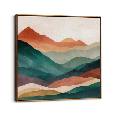 framed-canvas-brown-walnut