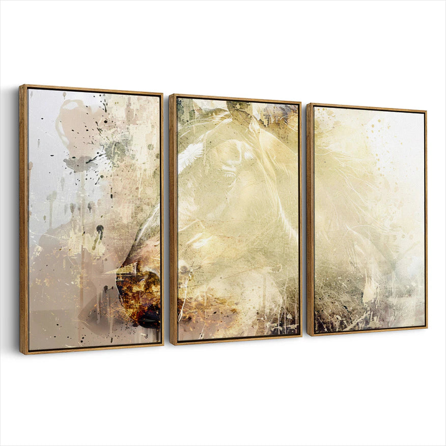 3-framed-canvas-brown-walnut
