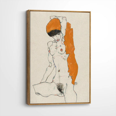 framed-canvas-brown-walnut