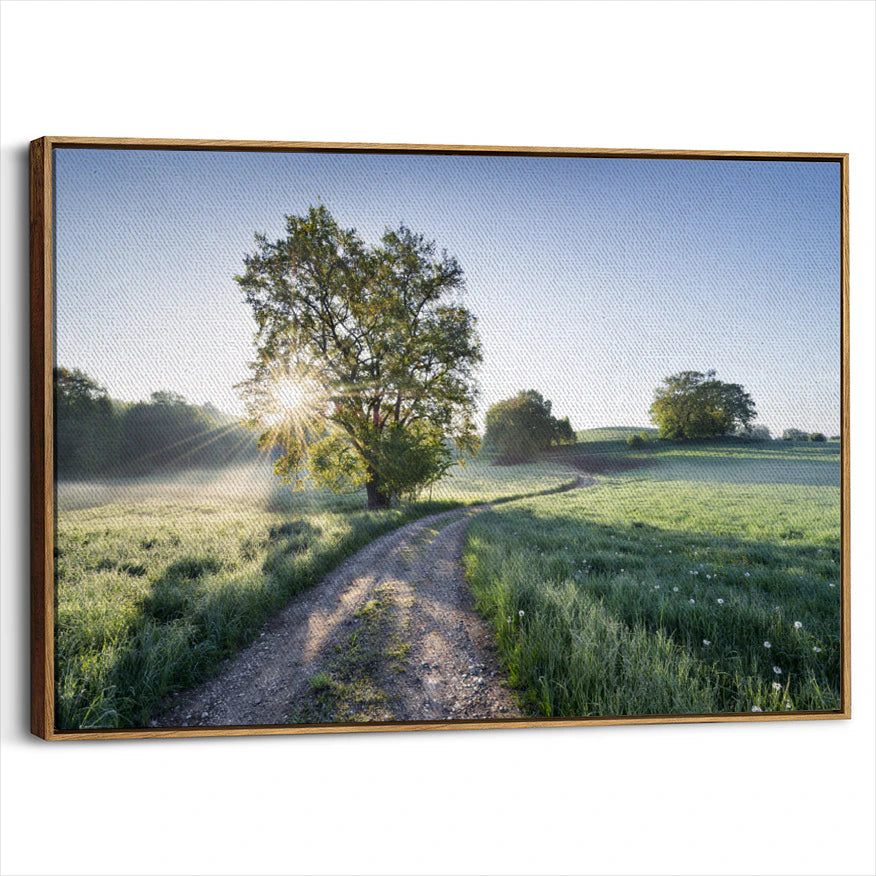 framed-canvas-brown-walnut