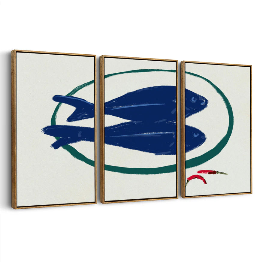 3-framed-canvas-brown-walnut