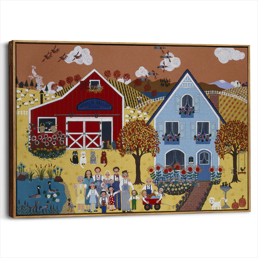 framed-canvas-brown-walnut