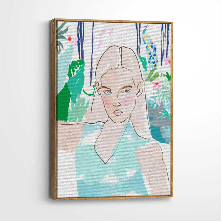 framed-canvas-brown-walnut