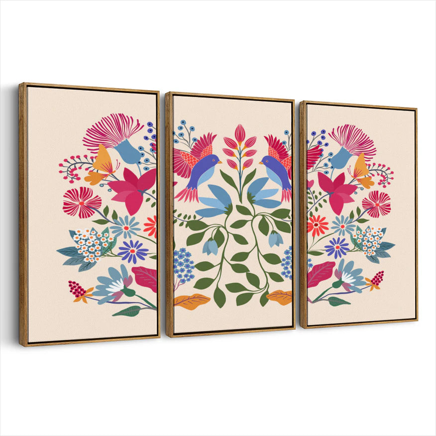3-framed-canvas-brown-walnut