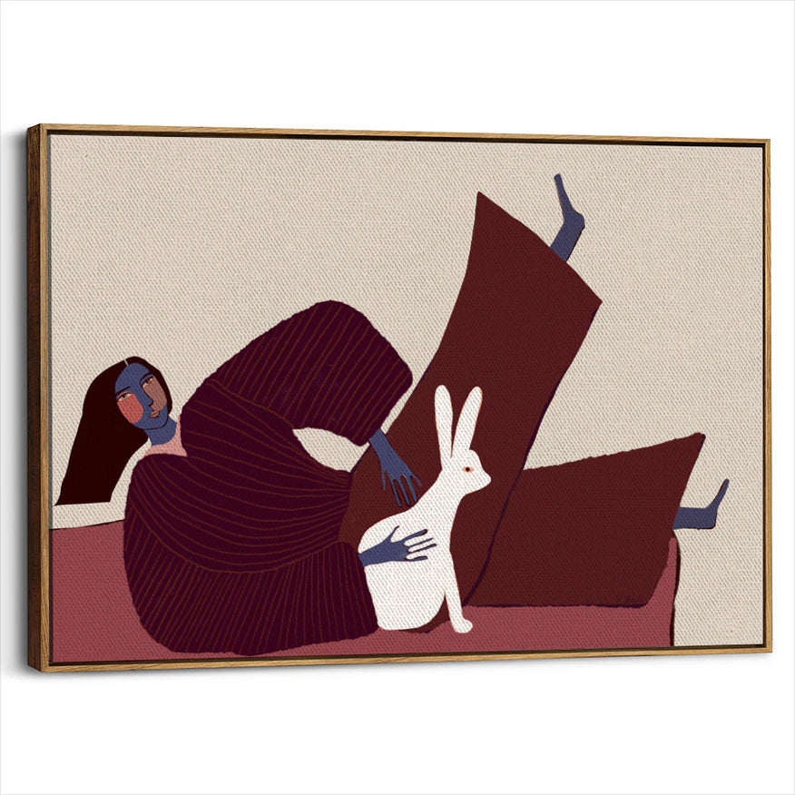 framed-canvas-brown-walnut