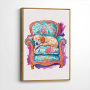 framed-canvas-brown-walnut