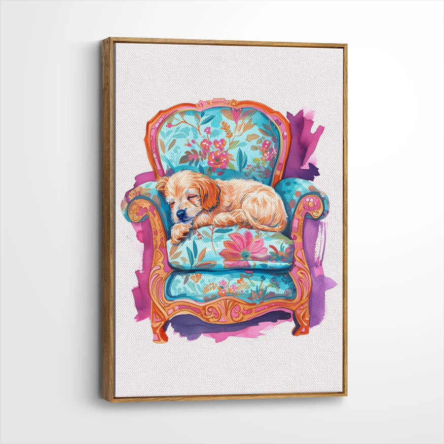framed-canvas-brown-walnut