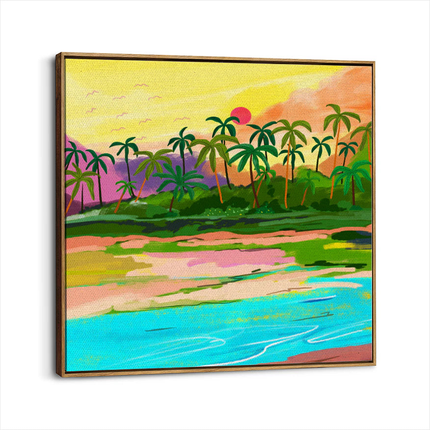 framed-canvas-brown-walnut