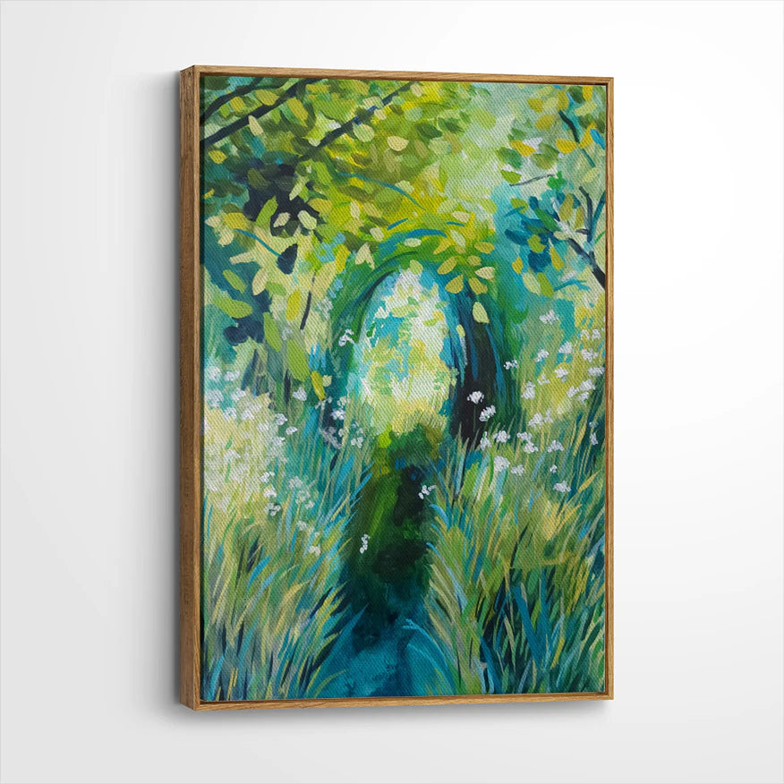 framed-canvas-brown-walnut