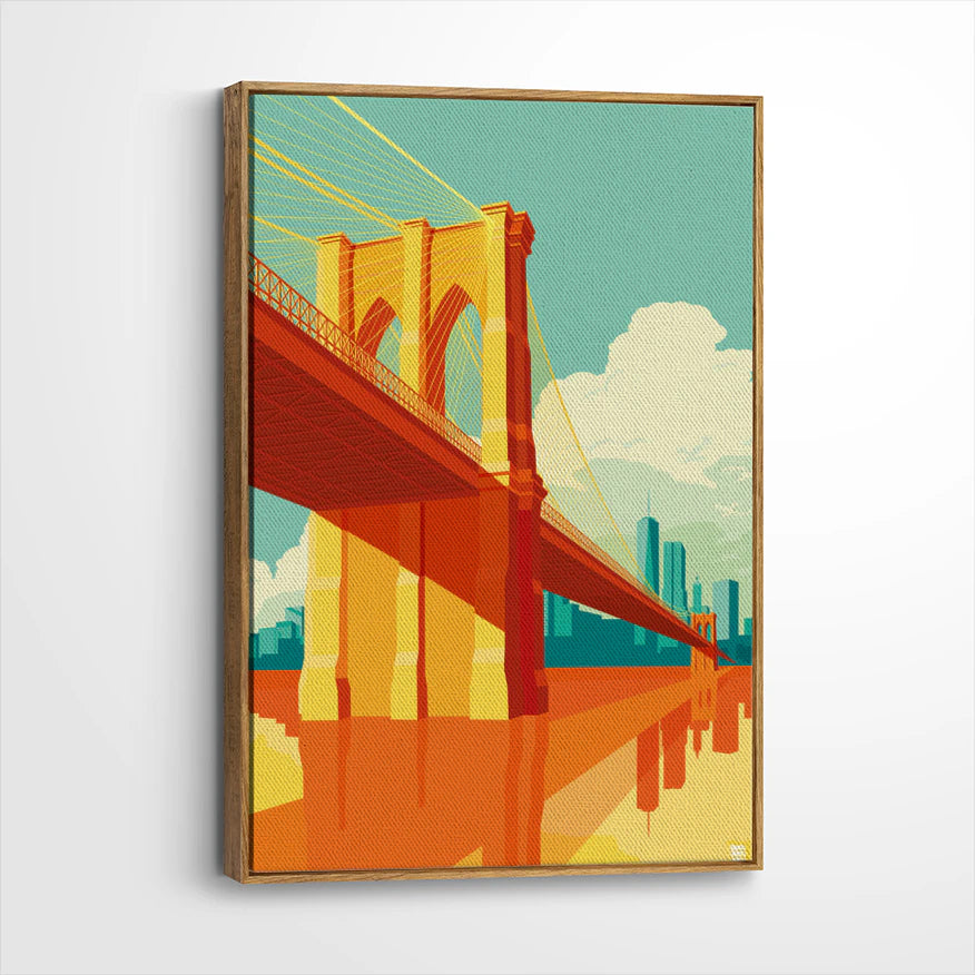 framed-canvas-brown-walnut