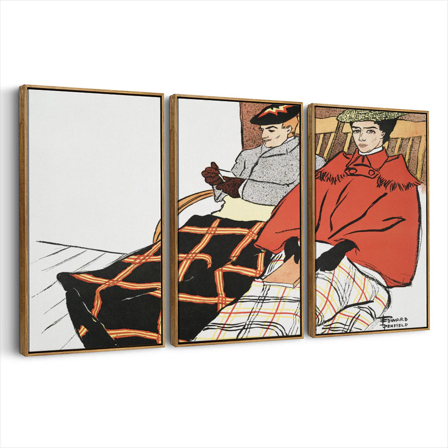 3-framed-canvas-brown-walnut