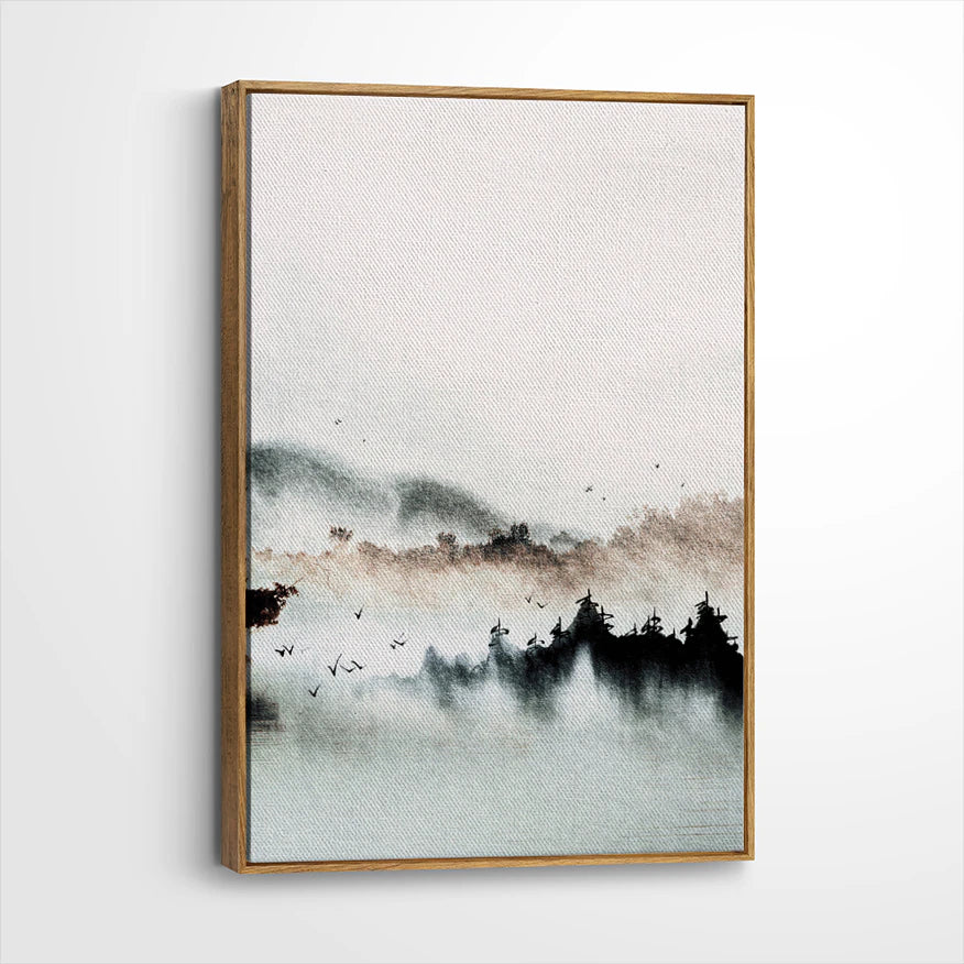 framed-canvas-brown-walnut