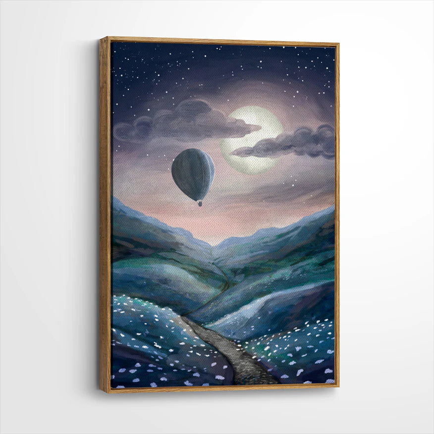 framed-canvas-brown-walnut