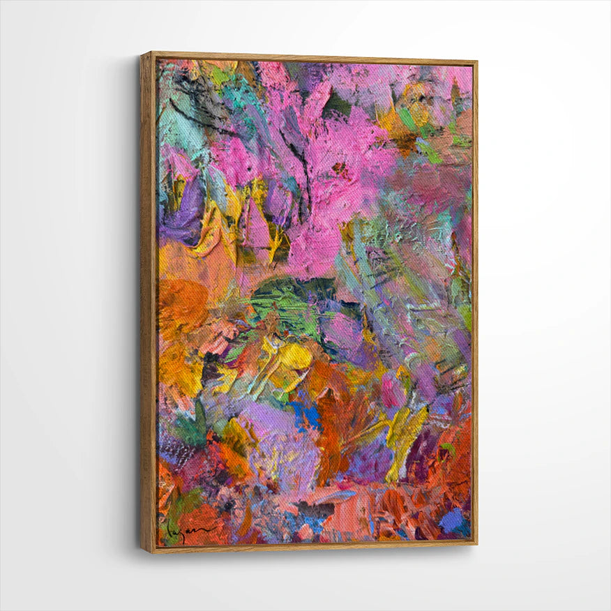 framed-canvas-brown-walnut