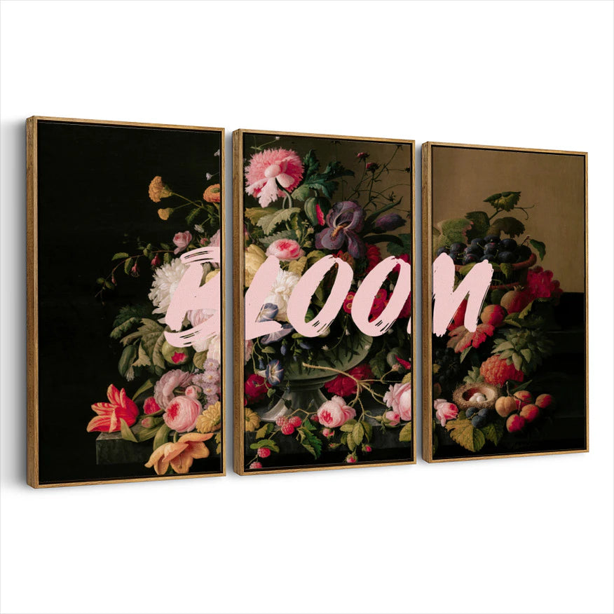 3-framed-canvas-brown-walnut