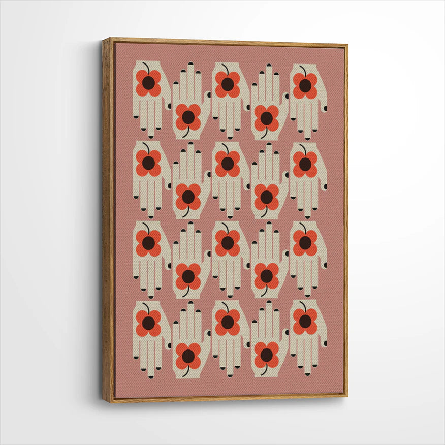 framed-canvas-brown-walnut