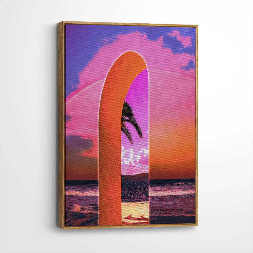 framed-canvas-brown-walnut