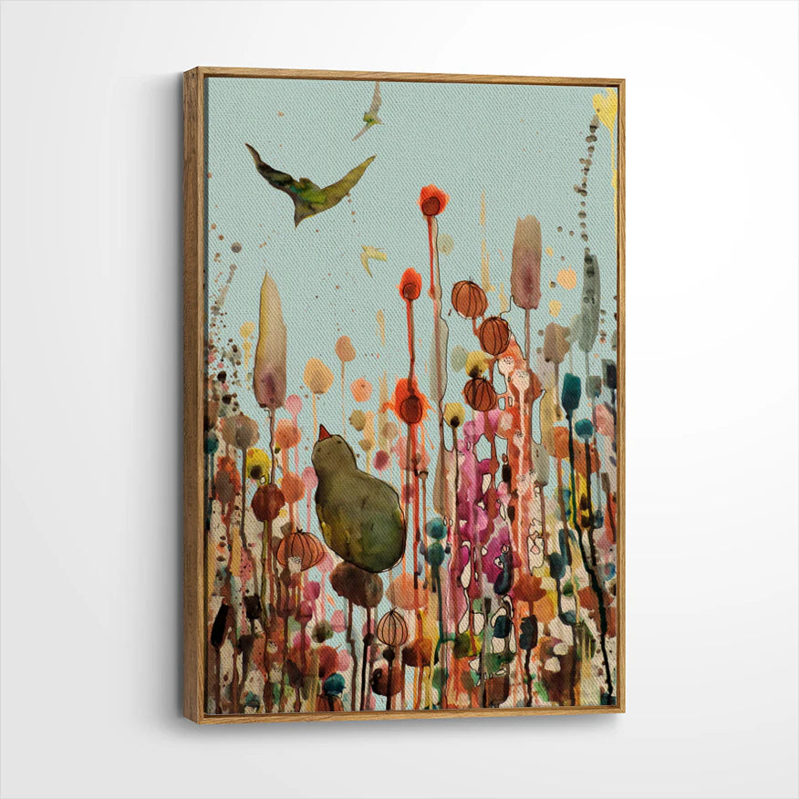 framed-canvas-brown-walnut