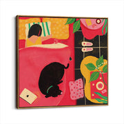 framed-canvas-brown-walnut