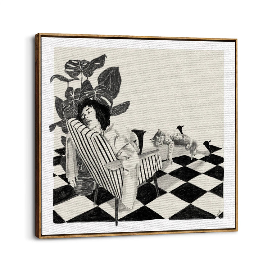 framed-canvas-brown-walnut