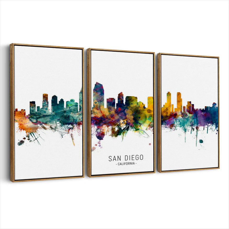 3-framed-canvas-brown-walnut