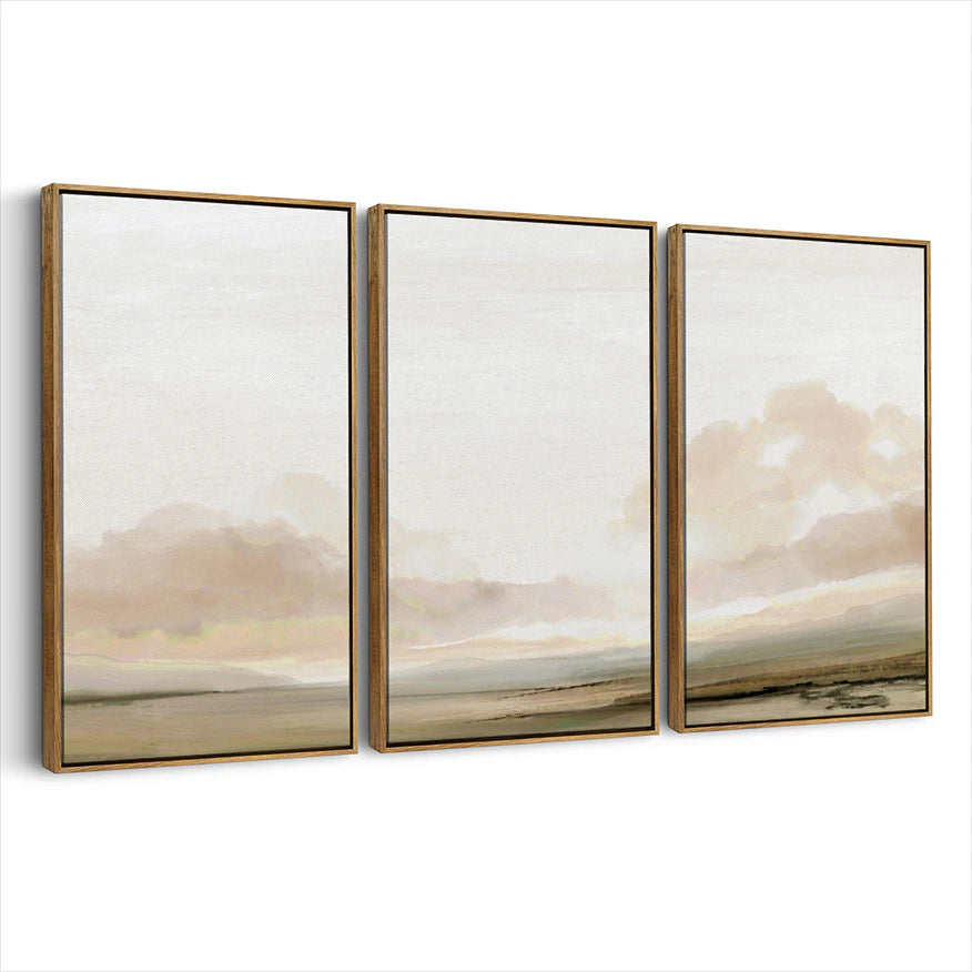 3-framed-canvas-brown-walnut