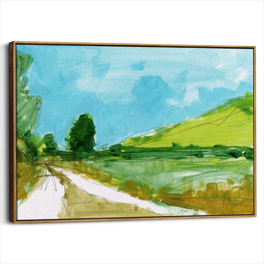 framed-canvas-brown-walnut