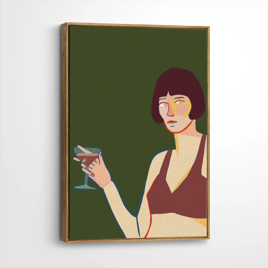 framed-canvas-brown-walnut