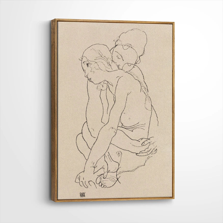 framed-canvas-brown-walnut