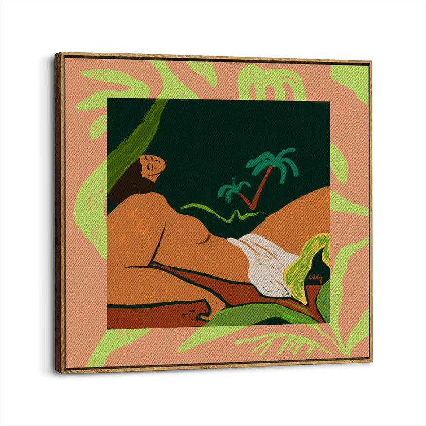 framed-canvas-brown-walnut