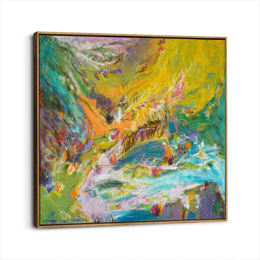 framed-canvas-brown-walnut