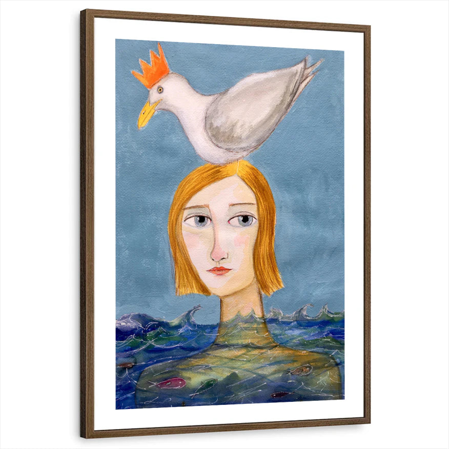 framed-print-brown-walnut-white-border