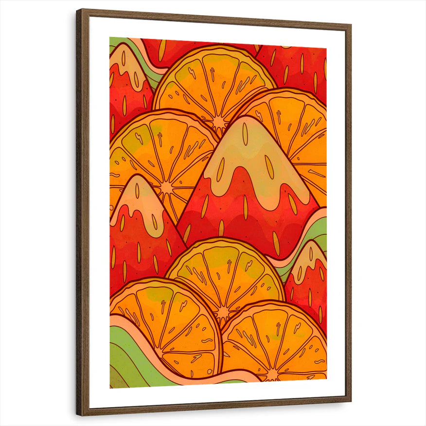 framed-print-brown-walnut-white-border