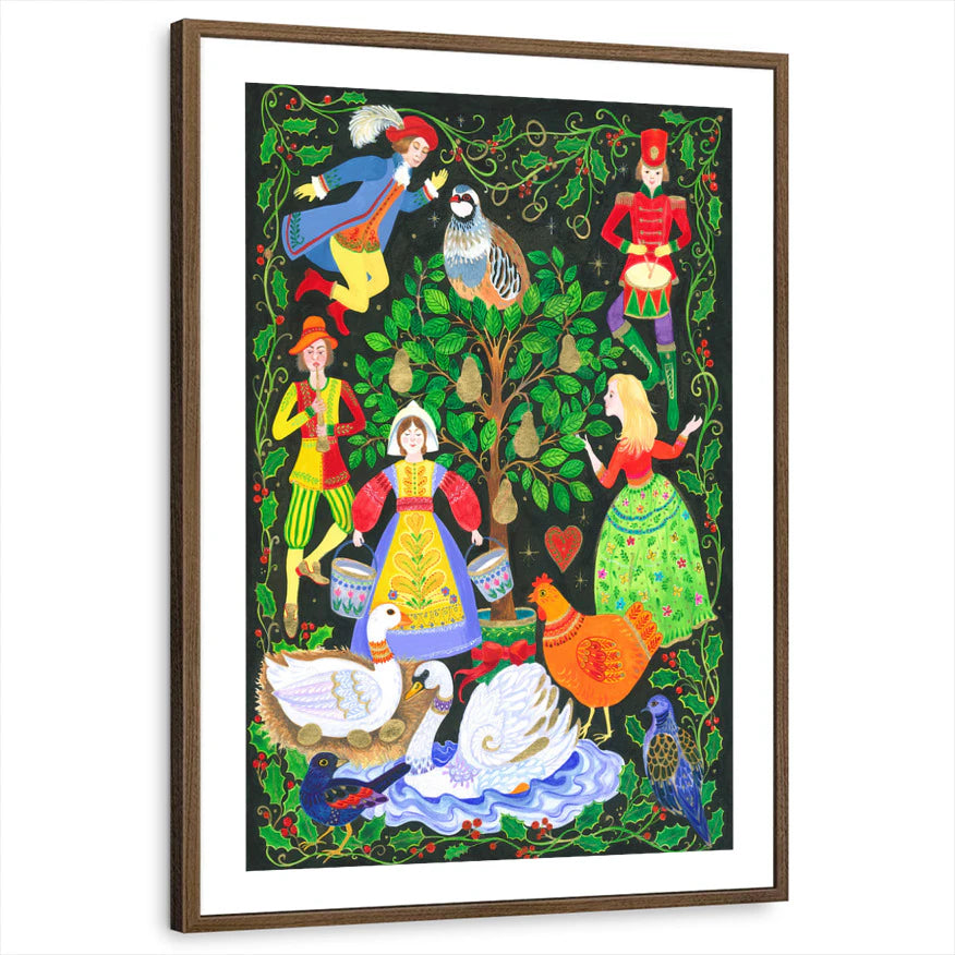 framed-print-brown-walnut-white-border