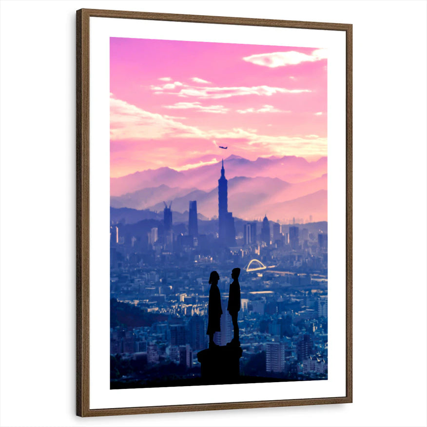 framed-print-brown-walnut-white-border