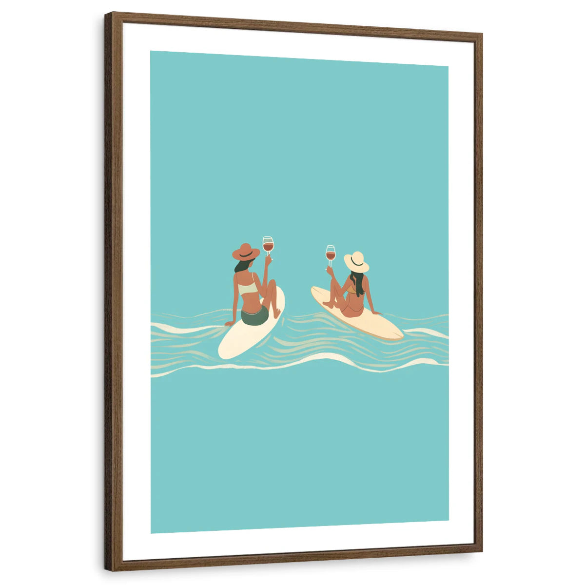 framed-print-brown-walnut-white-border