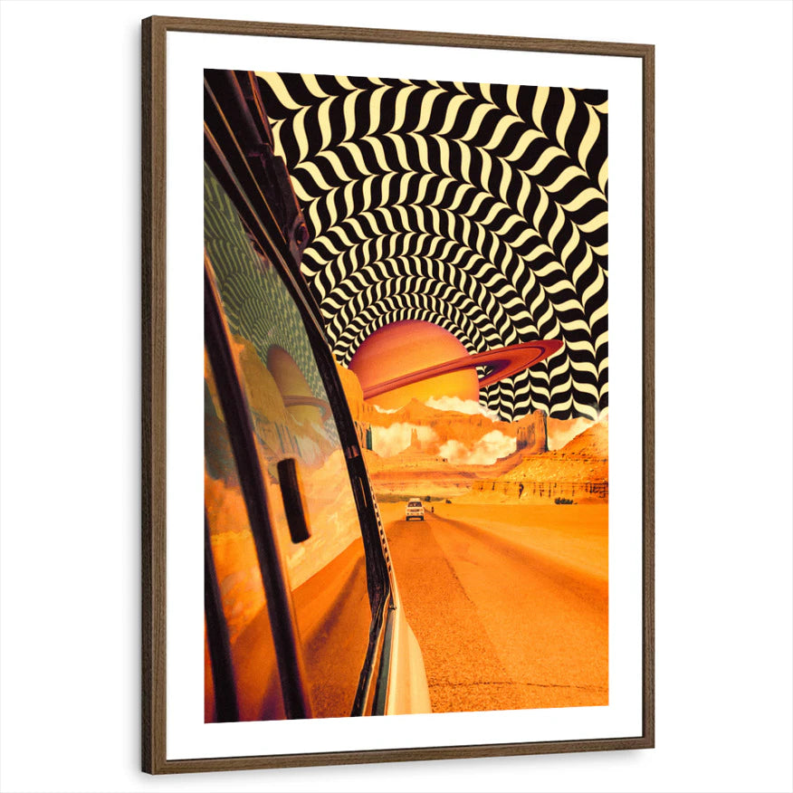 framed-print-brown-walnut-white-border