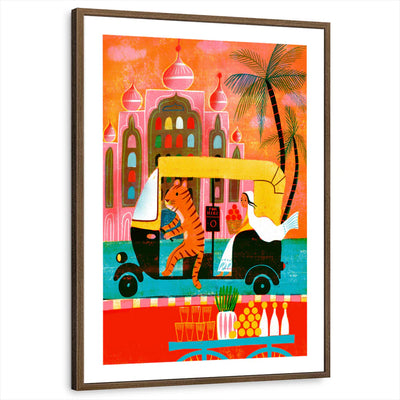 framed-print-brown-walnut-white-border